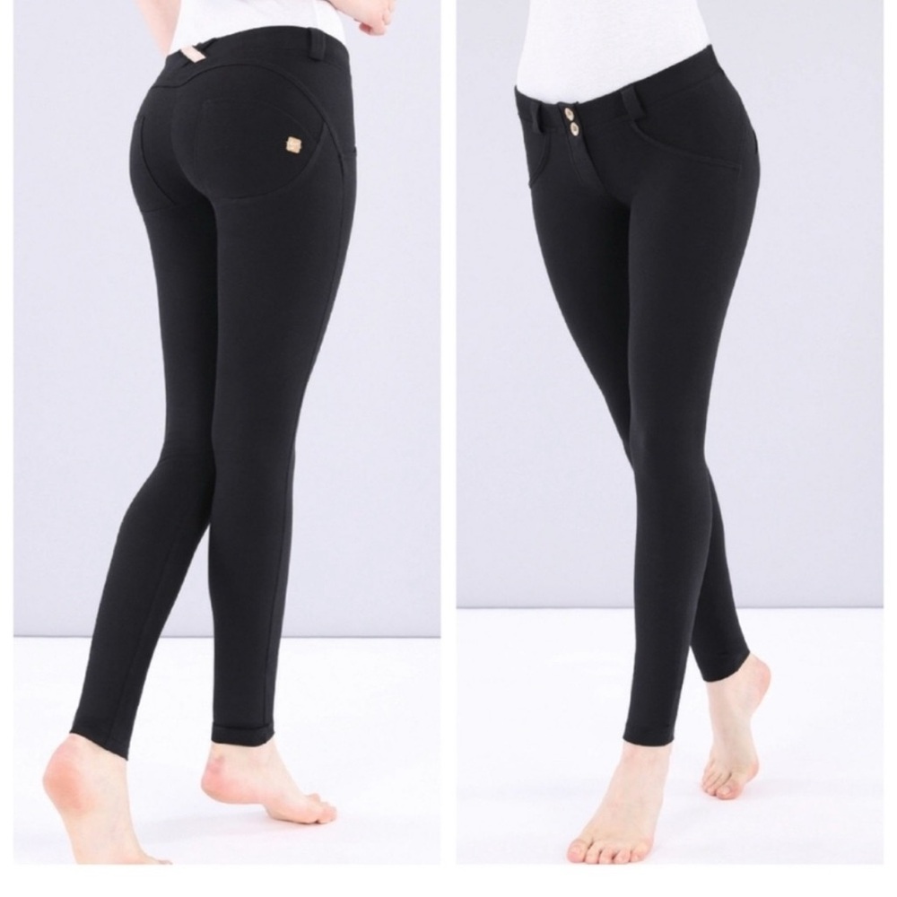 Freddy WR.UP black low rise leggings pants Sz S